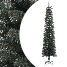 Nevis Artificial Slim Christmas Tree Stand Green 240cm PVC