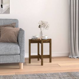 Coffee Table Honey Brown Ø 42.5x45 cm Solid Wood Pine