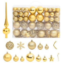 Roche Morli Christmas Bauble Set 111 pcs Gold Polystyrene
