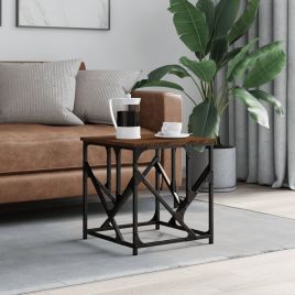 Coffee Table Brown Oak 45x45x47.5 cm Engineered Wood
