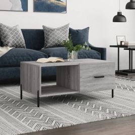Coffee Table Grey Sonoma 90x50x40 cm Engineered Wood