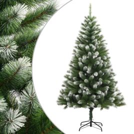 SILFIR Artificial Hinged Christmas Tree with Flocked Snow 180 cm