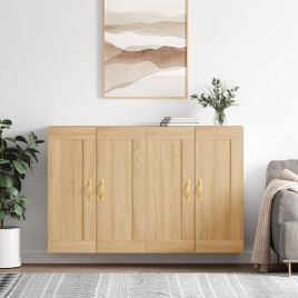 Wall Mounted Cabinets 2 Pieces Sonoma Oak Engineered Wood