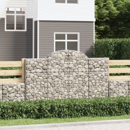 Arched Gabion Baskets 50 pcs 200x50x120/140 cm Galvanised Iron