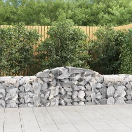 Arched Gabion Baskets 30 pcs 300x50x60/80 cm Galvanised Iron