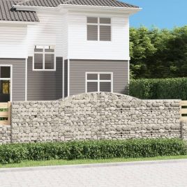 Arched Gabion Baskets 20 pcs 400x30x120/140 cm Galvanised Iron