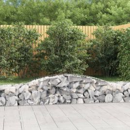 Arched Gabion Baskets 25 pcs 400x50x40/60 cm Galvanised Iron