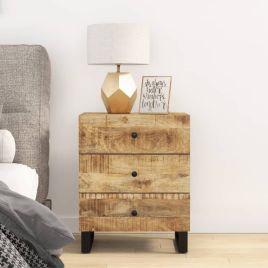 Bedside Table - CALGARY Sid Nightstand Natural 50cm