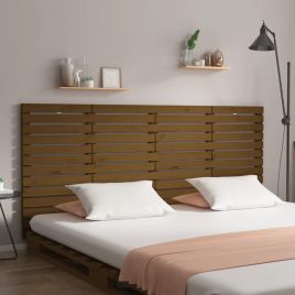 Wall Headboard Honey Brown 156x3x91.5cm Solid Wood Pine
