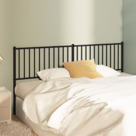 Metal Headboard Black 180cm