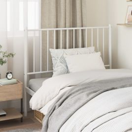 Metal Headboard White 100cm