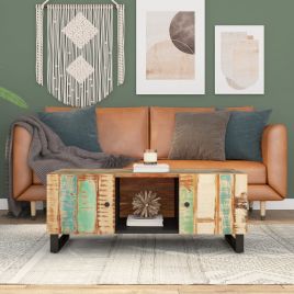 Coffee Table 100x54x40 cm Solid Wood Reclaimed&Engineered Wood