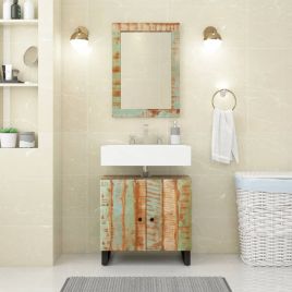 Sink Cabinet 62x33x58 cm Solid Wood Reclaimed and Engineered Wood