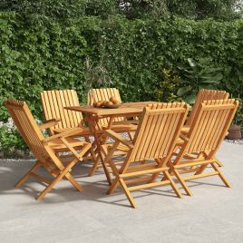 Folding Garden Chairs 6 Pieces 61x67x90 cm Solid Wood Teak