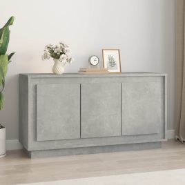 Sideboard Concrete Grey 102x35x55cm Engineered Wood