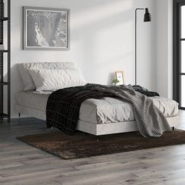 Bed Frame Concrete Grey 90x190 cm 3FT Single Engineered Wood