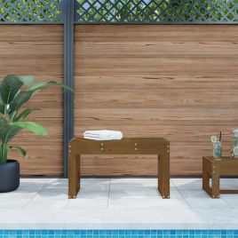 Garden Bench Honey Brown 80x38x45 cm Solid Wood Pine