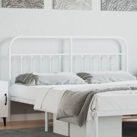 Metal Headboard White 180cm