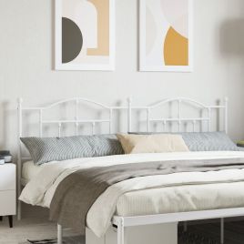 Metal Headboard White 193cm