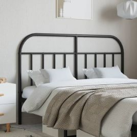 Metal Headboard Black 150cm