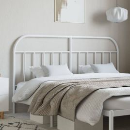 Metal Headboard White 180cm