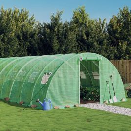 Greenhouse with Steel Frame Green 40 m2 10x4x2 m