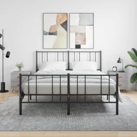 Bedside Table - ROGERS Mac 2 Piece Nightstand Grey Sonoma 40cm