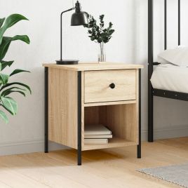 Bedside Table - LODI Dex Nightstand Sonoma Oak 40cm