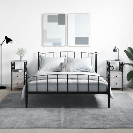 Bedside Cabinets 2 Pieces Grey Sonoma 34x35.5x70 cm Engineered Wood