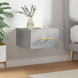 Wall-mounted Bedside Cabinet Concrete Grey 35x35x20 cm