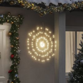 Faune Christmas Starburst Lights 140 LEDs 8 pcs Warm White 17cm