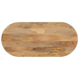 Table Top 90x40x3.8 cm Oval Solid Wood Mango