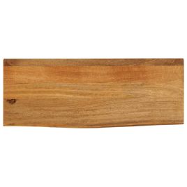 Table Top Live Edge 90x20x3.8 cm Solid Wood Mango