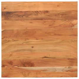 Table Top 80x80x3.8 cm Square Solid Wood Acacia