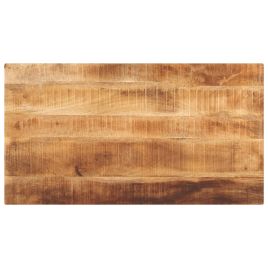 Table Top 110x60x2.5 cm Rectangular Solid Wood Rough Mango
