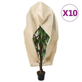 VOWICK Plant Fleece Covers with Zip 10 pcs 70 gsm 1.2x1.8 m