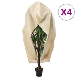 Plant Fleece Covers with Zip 4 pcs 70 g/m2 2.36x2 m
