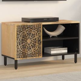 TV Cabinet 80x31x46 cm Solid Wood Mango