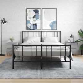 Bedside Table - PHOENIX Jace 2 Piece Nightstand Grey Sonoma 40cm