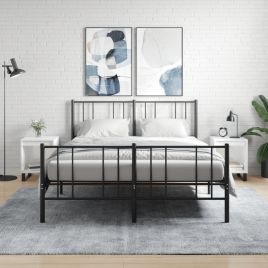Bedside Table - PHOENIX Zac 2 Piece Nightstand High Gloss White 40cm
