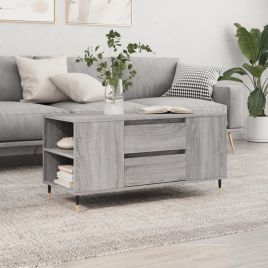 Coffee Table Grey Sonoma 102x44.5x50 cm Engineered Wood