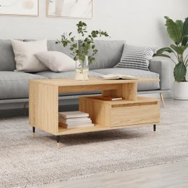 Coffee Table Sonoma Oak 90x49x45 cm Engineered Wood