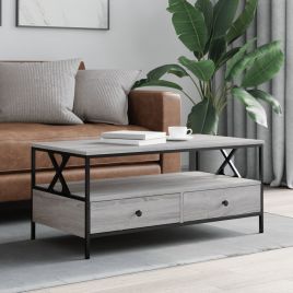 Coffee Table Grey Sonoma 100x51x45 cm Engineered Wood