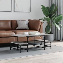 Coffee Table Grey Sonoma 100x50.5x40 cm Engineered Wood