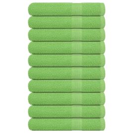 Sauna Towels 10 pcs Apple Green 80x200 cm 360 gsm 100% Cotton