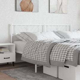 Metal Headboard White 180cm