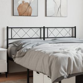 Metal Headboard Black 150cm