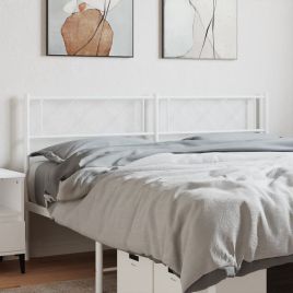 Metal Headboard White 150cm