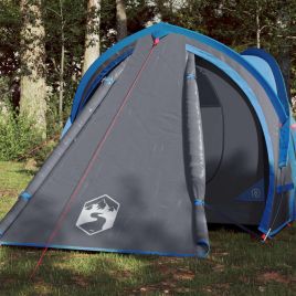 Camping Tent 2 Persons Blue 320x140x120 cm 185T Taffeta