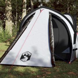 Camping Tent 2 Persons White 320x140x120 cm 185T Taffeta